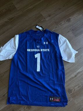 Under Armour Royal Blue Mesh Football Jersey